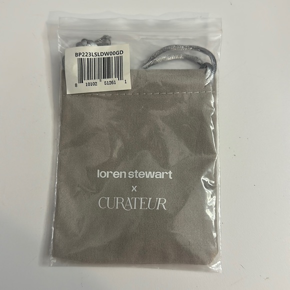 Loren Stewart x Curateur Gold Plated Brass 15" Double Wrap Toggle Bracelet - Picture 8 of 8